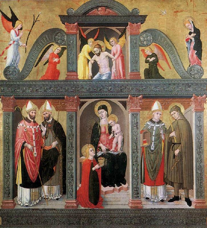 DOMENICO DA TOLMEZZO St Lucy Altarpiece (Pala di S. Lucia) eth china oil painting image